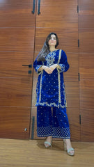 Velvish Velvet 2PC Stitched Luxury Suit Pakistani Designer