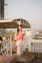Afifa 2pc Lawn Luxury Stitched Suit Pakistani Designer
