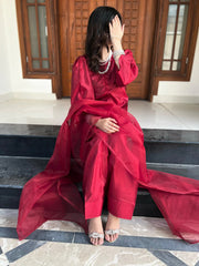 Varda ( Farshi Shalwar ) Silk Luxury Stitched