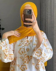 KESARIYA Floral Print 2Pcs Stitched Suit Premium Fabric Luxury