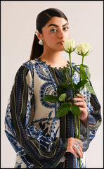 Sapphire Bloom 2pc Stitched Crepe Luxury Suit Pakistani