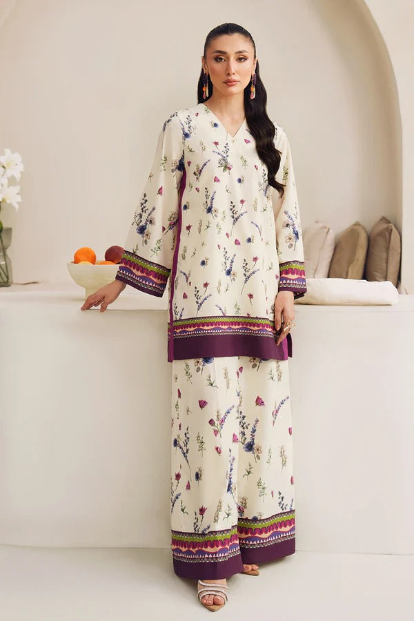 Ivy mae Crepe Luxury Stitched Suit Pakistani Designer