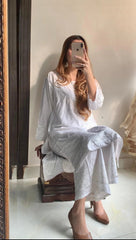 CHICKEN KARI PALAZZO 2PCS Premium Fabric Luxury Stitched Suit