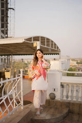 Afifa 2pc Lawn Luxury Stitched Suit Pakistani Designer