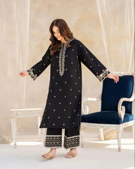 JORDAN TWO PEICE Cotton Luxury Stitched Suit Pakistani