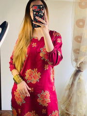 Gulab 2Pcs Stitched Suit Premium Fabric Luxury Pakistani Designer