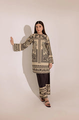 Nurah Co-Ords Crepe Luxury Stitched Suit Pakistani Designer