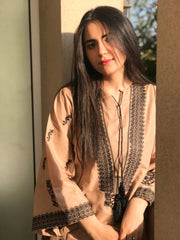 Anaya 2Pc Stitched Cotton Luxury Suit Pakistani Designer