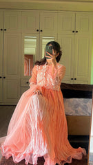 MAH-E-ROOH MAXI 3PCS STITCHED Silk Luxury Stitched Suit