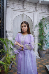 Hukam 3pc Organza Luxury Stitched Suit Pakistani Designer