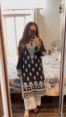 FOXY Embossed Indian Chicken Kari Kurti Premium Fabric Luxury