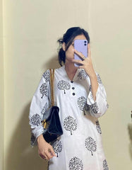 Floral TREE Print 2pc Stitched Premium Fabric Luxury Suit