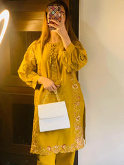 Elena 2pc Cotton Luxury Stitched Suit Pakistani Designer