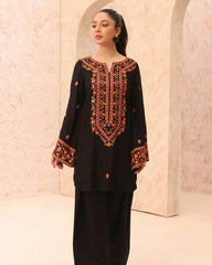 Heer Embroidered 2Pcs Stitched Premium Fabric Luxury Suit Pakistani