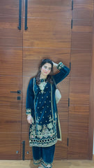 Velvish Velvet 2PC Stitched Luxury Suit Pakistani Designer
