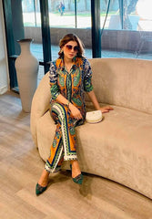QUEEN 2PC STITCHED Silk Luxury Stitched Suit Pakistani