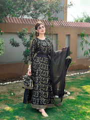 Flared Skirt ( 4pc ) Silk Luxury Stitched