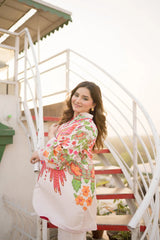 Afifa 2pc Lawn Luxury Stitched Suit Pakistani Designer