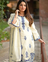 Kaddi Net 2Pcs Stitched Luxury Suit Pakistani Designer
