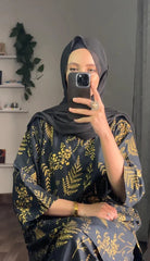 Floral Leaf Print 2Pcs Stitched Lawn Luxury Suit