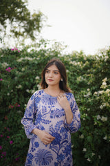 Cliffon 2pc Lawn Luxury Stitched Suit Pakistani Designer