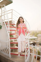 Afifa 2pc Lawn Luxury Stitched Suit Pakistani Designer