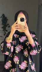 Flower Print 2Pcs Stitched Premium Fabric Luxury Suit Pakistani