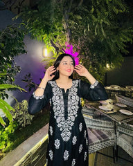 Embroidery Kurti (Indian Chicken Kari) Premium Fabric Luxury Stitched